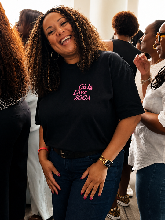Girls Love Soca T-Shirt - Black