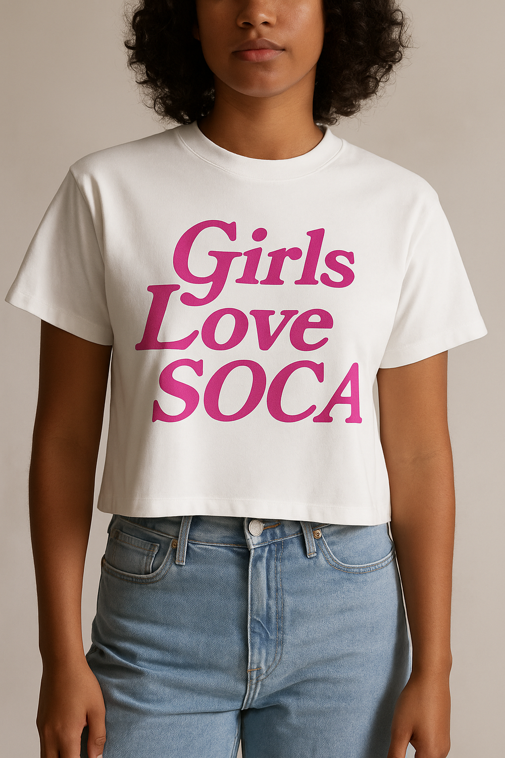 Girls Love Soca Boxy Crop