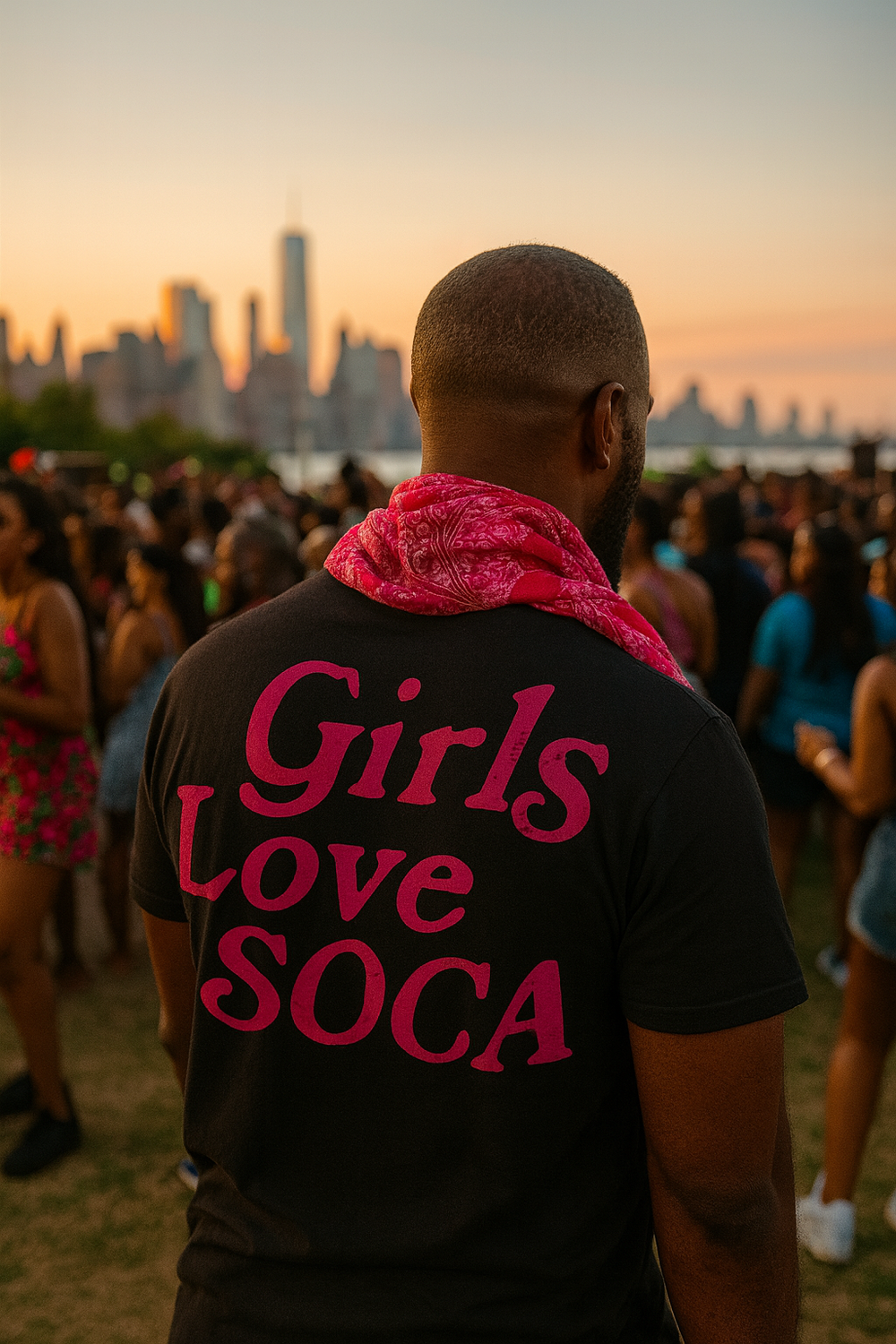 Girls Love Soca T-Shirt - Black