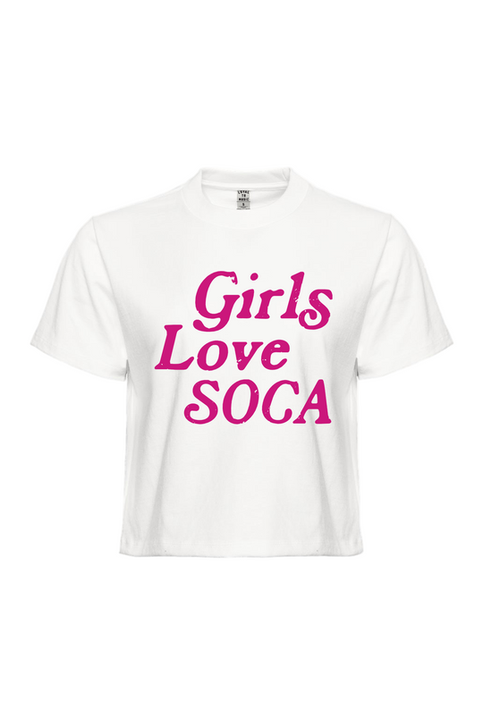 Girls Love Soca Boxy Crop