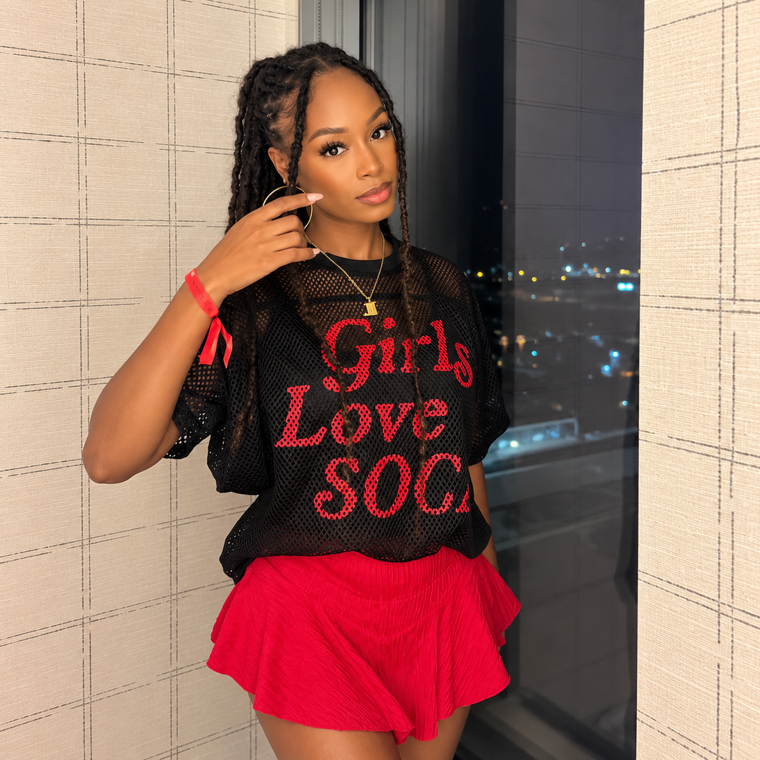 Girls Love Soca Mesh Jersey